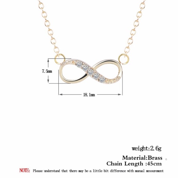 🆕 3$15 Petite Gem Infinity Necklace - Picture 4 of 6